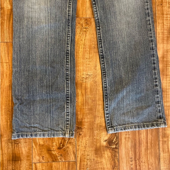 WRANGLER Boys Blue Gray Straight Leg Waist Tighteners Size 12 Regular - Picture 4 of 11